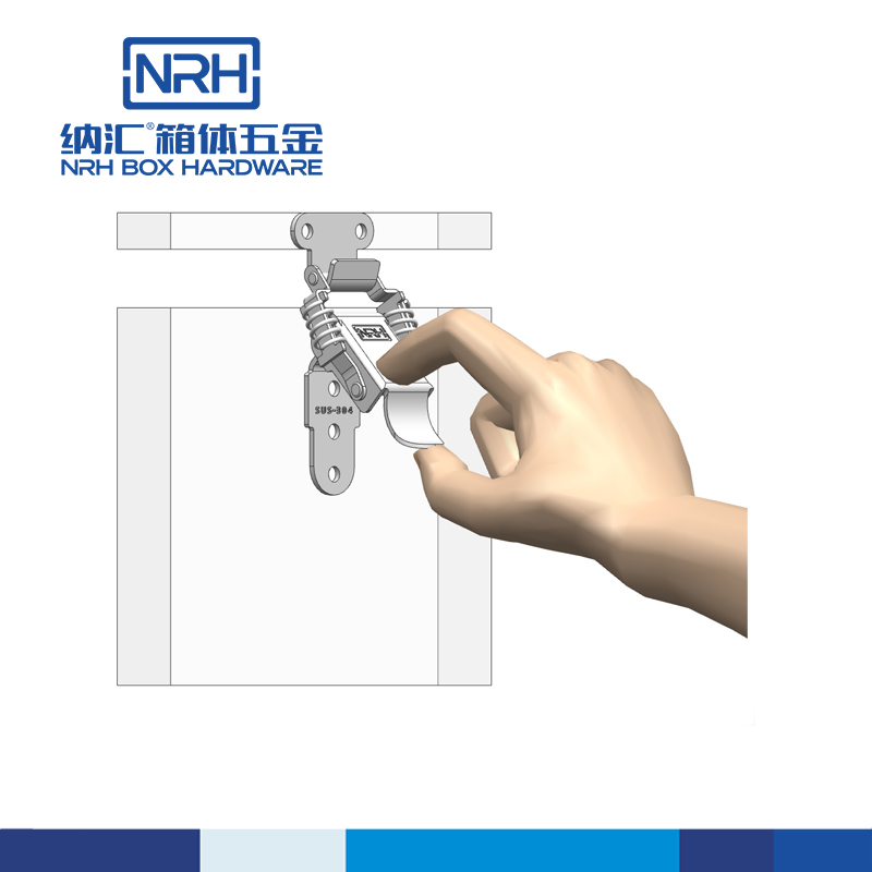 双弹簧防震搭扣锁扣5505-75-FE-NI